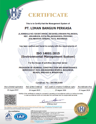 Sertifikat ISO 14001:2015
